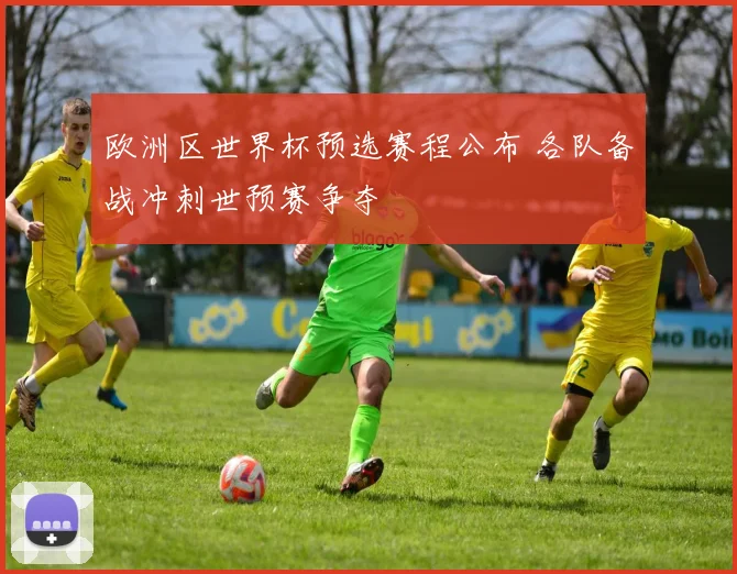 欧洲区世界杯预选赛程公布 各队备战冲刺世预赛争夺